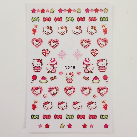 ⭐4/$15 Candyland Hello Kitty Nail Art Stickers - Picture 2 of 5